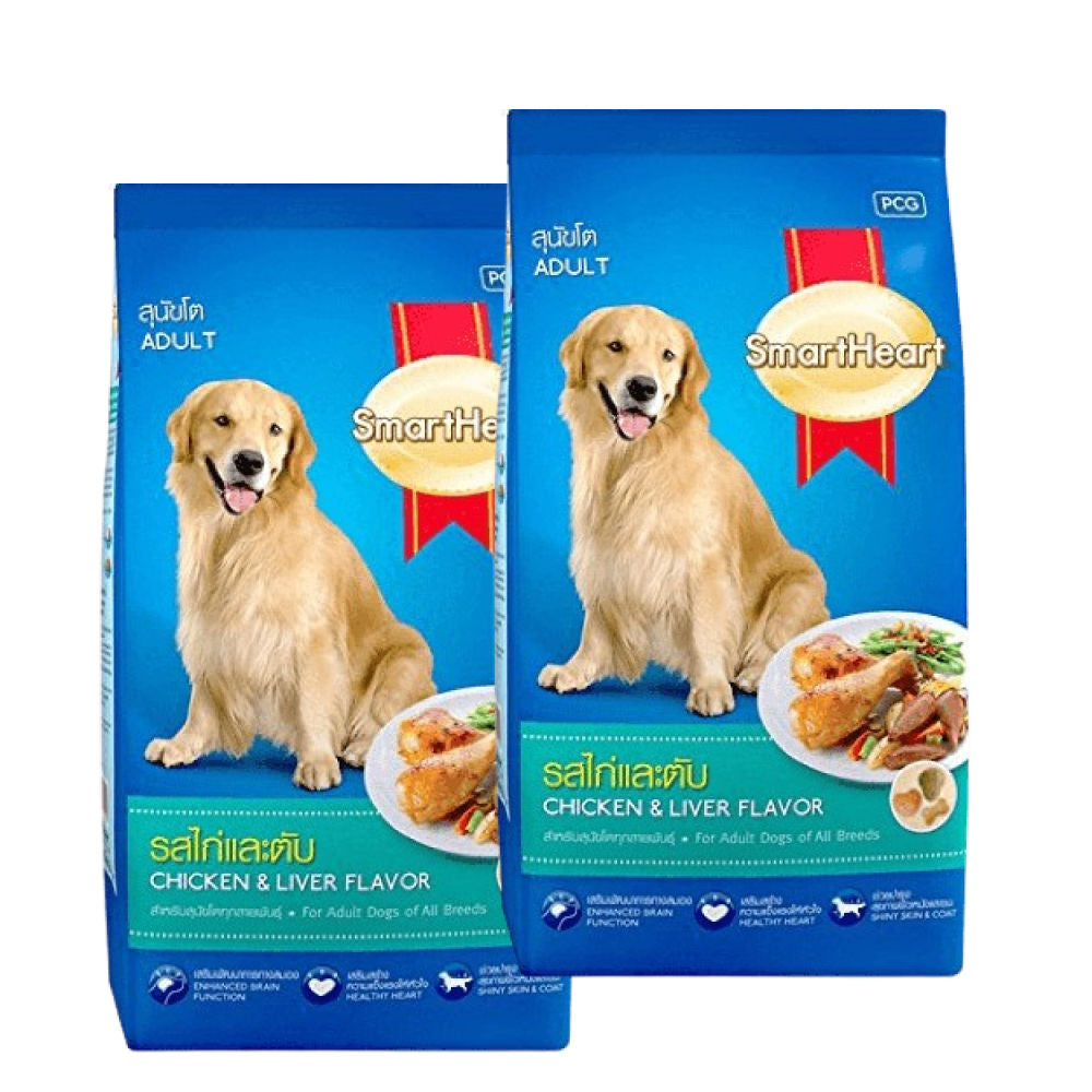 smartheart-chicken-liver-adult-dry-dog-food 6kg (2x3kg)