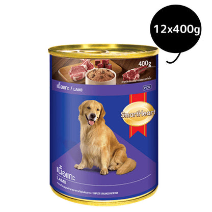 smartheart-lamb-adult-canned-wet-dog-food 12x400g