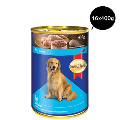 SmartHeart Chicken Flavor Adult Canned Wet Dog Food — side view