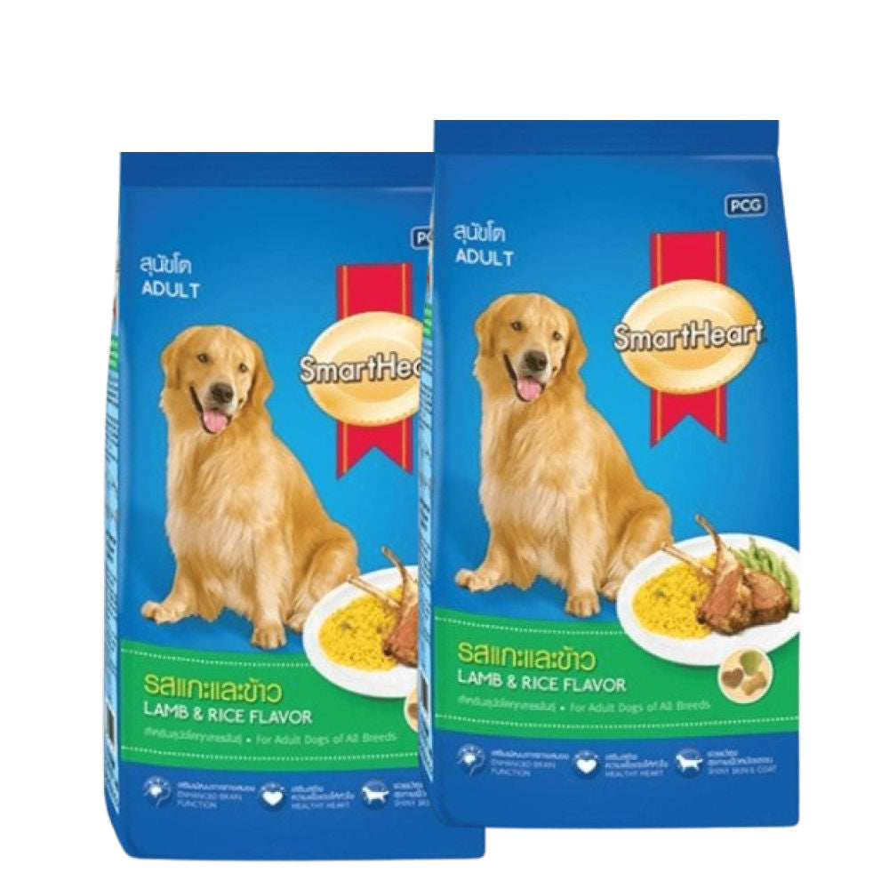 SmartHeart Lamb & Rice Adult Dry Dog Food — back view