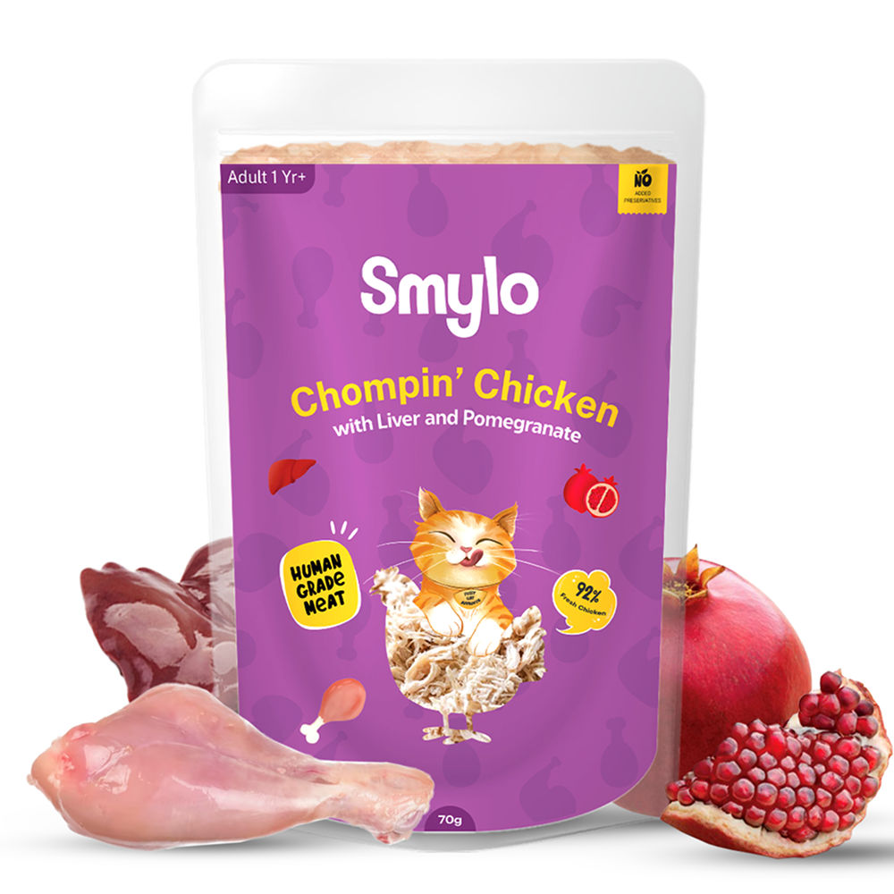 Smylo Chicken Liver And Pomergranate Fresh And No Preservative Adult Cat Wet Food