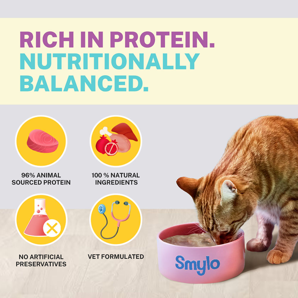 Smylo Chicken Liver And Pomergranate Fresh And No Preservative Adult Cat Wet Food - Image 4