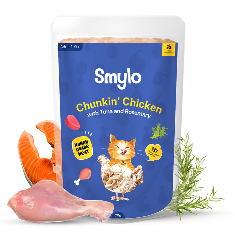 Smylo Chicken Tuna And Rosemary Fresh And No Preservative Adult Cat Wet Food