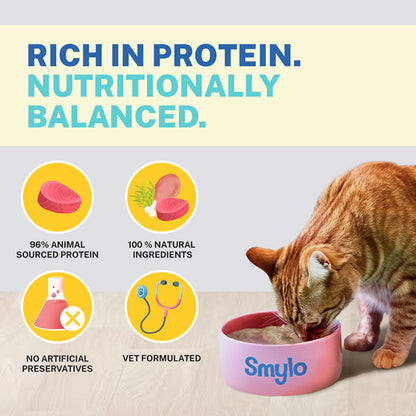 Smylo Chicken Tuna And Rosemary Fresh And No Preservative Adult Cat Wet Food - Image 4