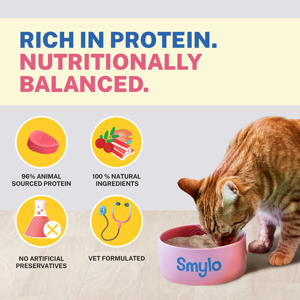 Smylo Mackerel Kanikama And Cranberry Fresh And No Preservative Adult Cat Wet Food - Image 3