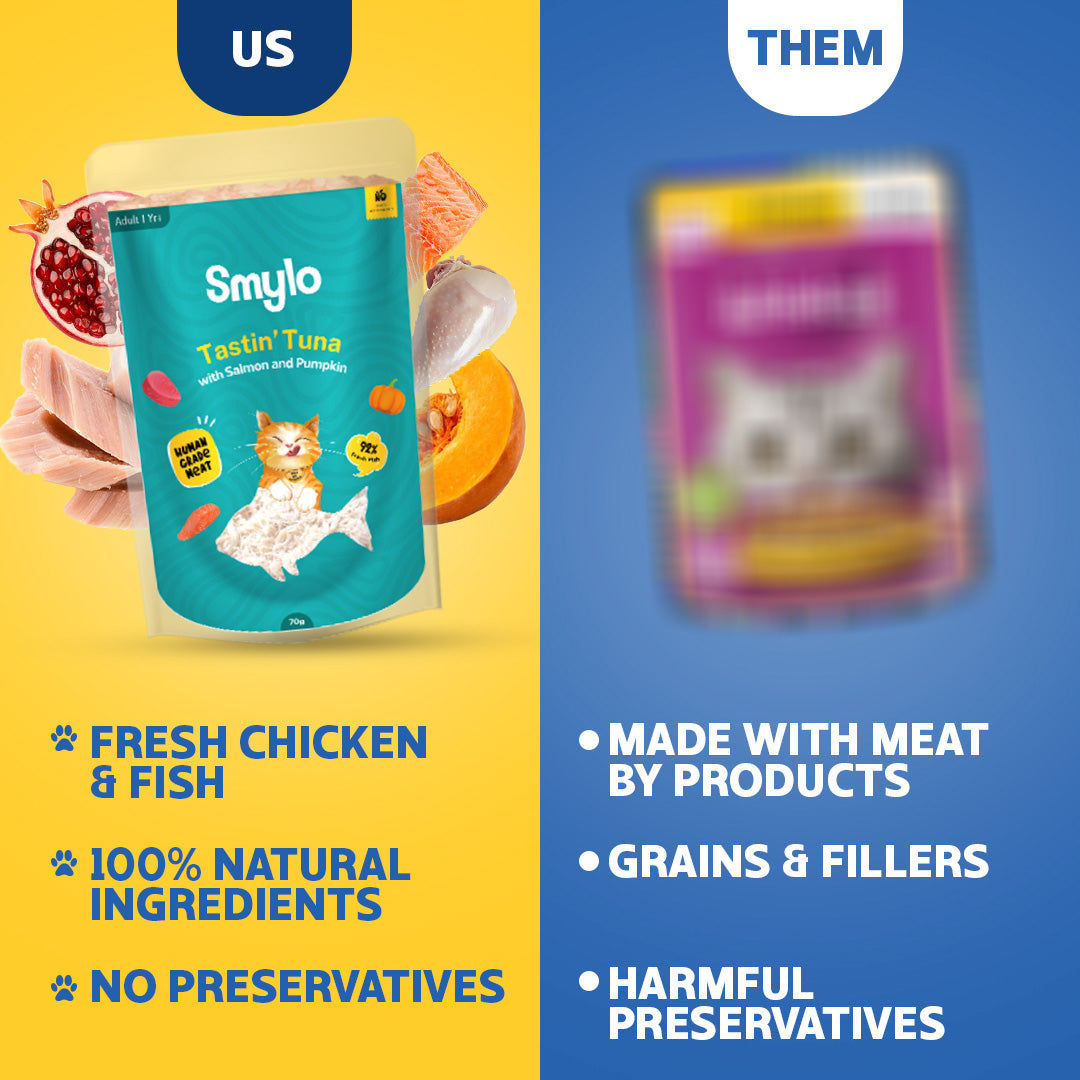 Smylo Adult Variety Combo Tuna Chicken Mackerel Fresh No Preservative Wet Cat Food - Image 5