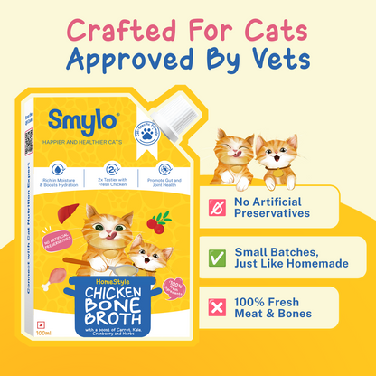 Smylo Bone Broth Combo, Chicken & Fish, for Cats - Image 4