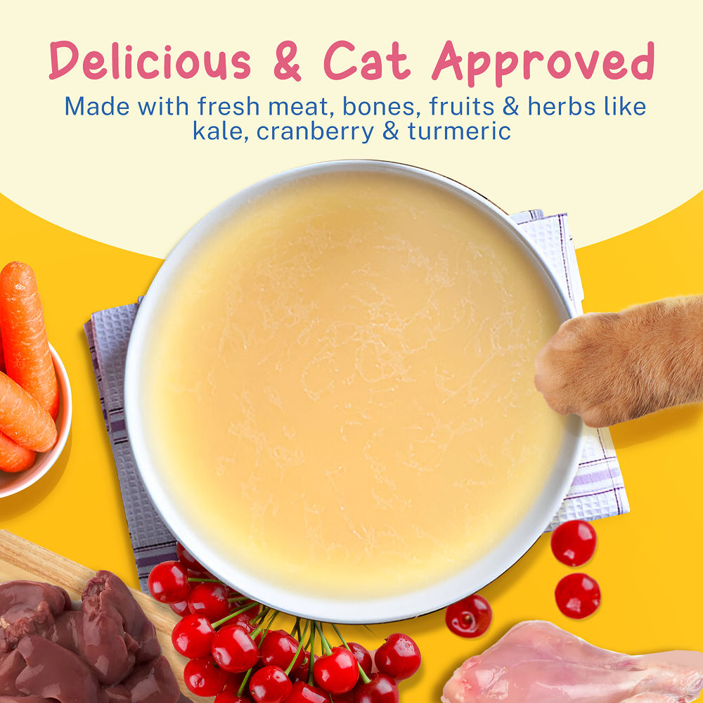 Smylo Hydration Rich Chicken With Carrot Kale And Cranberry Bone Broth For Cats - Image 2