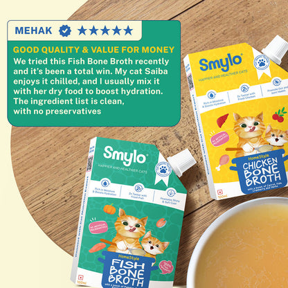 Smylo Hydration Rich Fish With Pumpkin Broccoli And Raspberry Bone Broth For Cats - Image 5