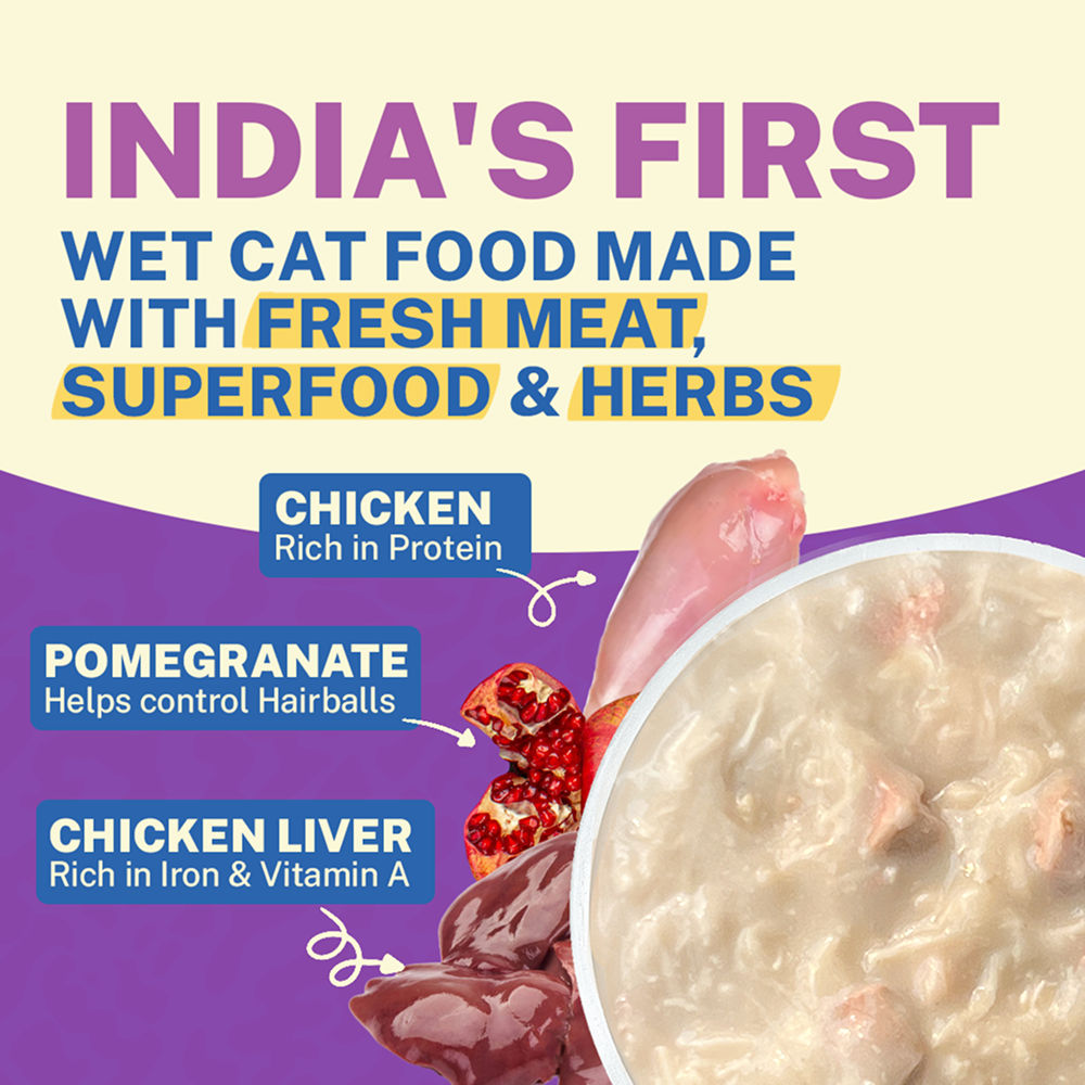 Smylo Chicken Liver And Pomergranate Fresh And No Preservative Kitten Cat Wet Food - Image 2