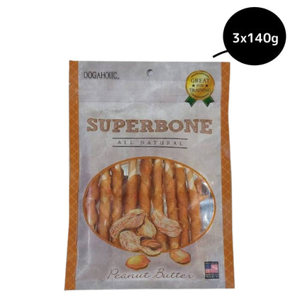 Super Bone Chicken Peanut Butter Stick Dog Treats — detail shot