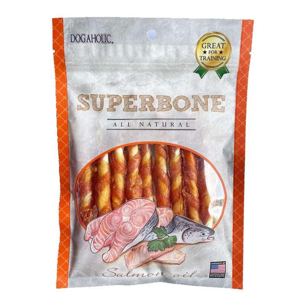 Super Bone Salmon Oil Stick Dog Treats — side view