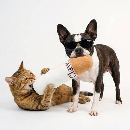 Wtf Clawsicc Cigarette Plush Toy For Dogs And Cats