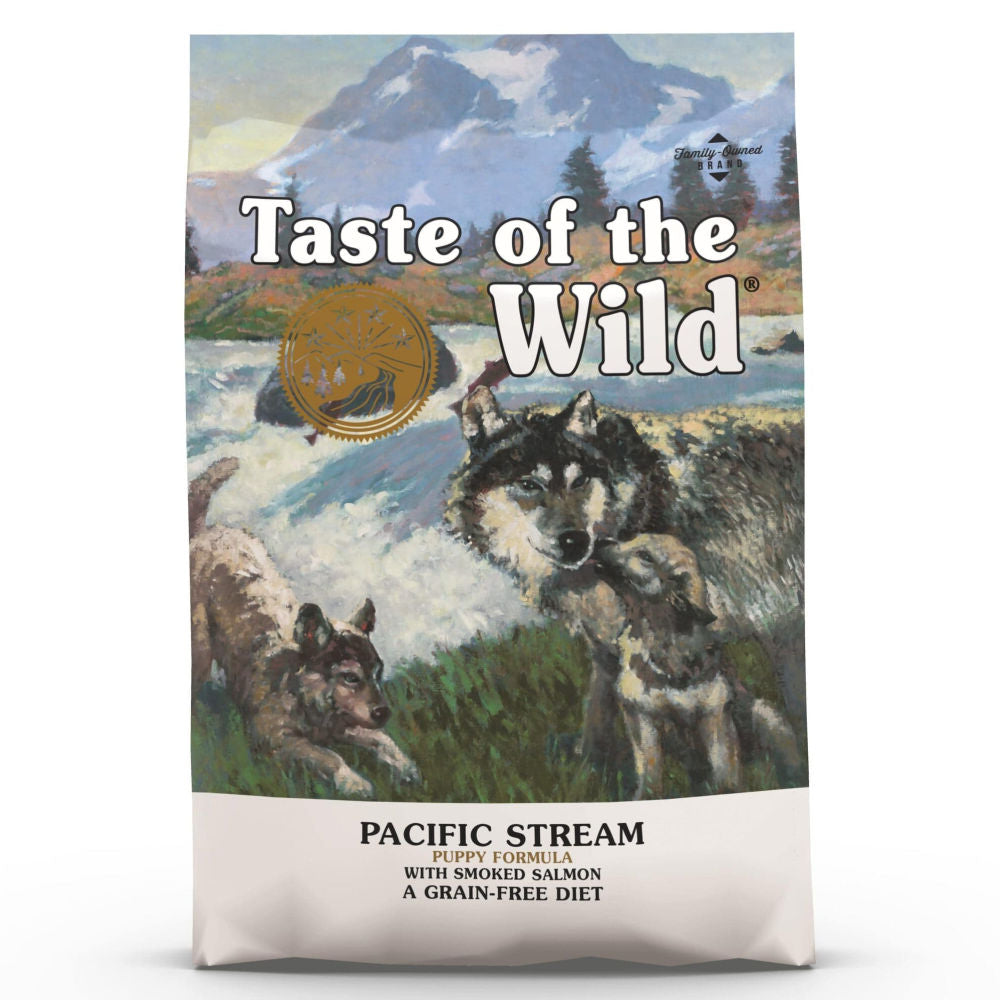 Taste of the Wild Pacific Stream Smoked Salmon Puppy Dog Dry Food | Grain Free Formula — side view