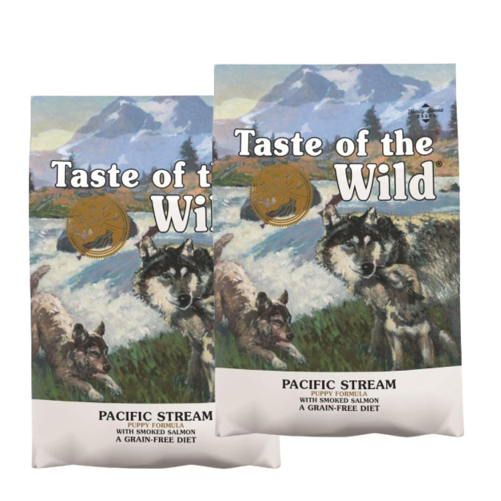 Taste of the Wild Pacific Stream Smoked Salmon Puppy Dog Dry Food | Grain Free Formula — back view