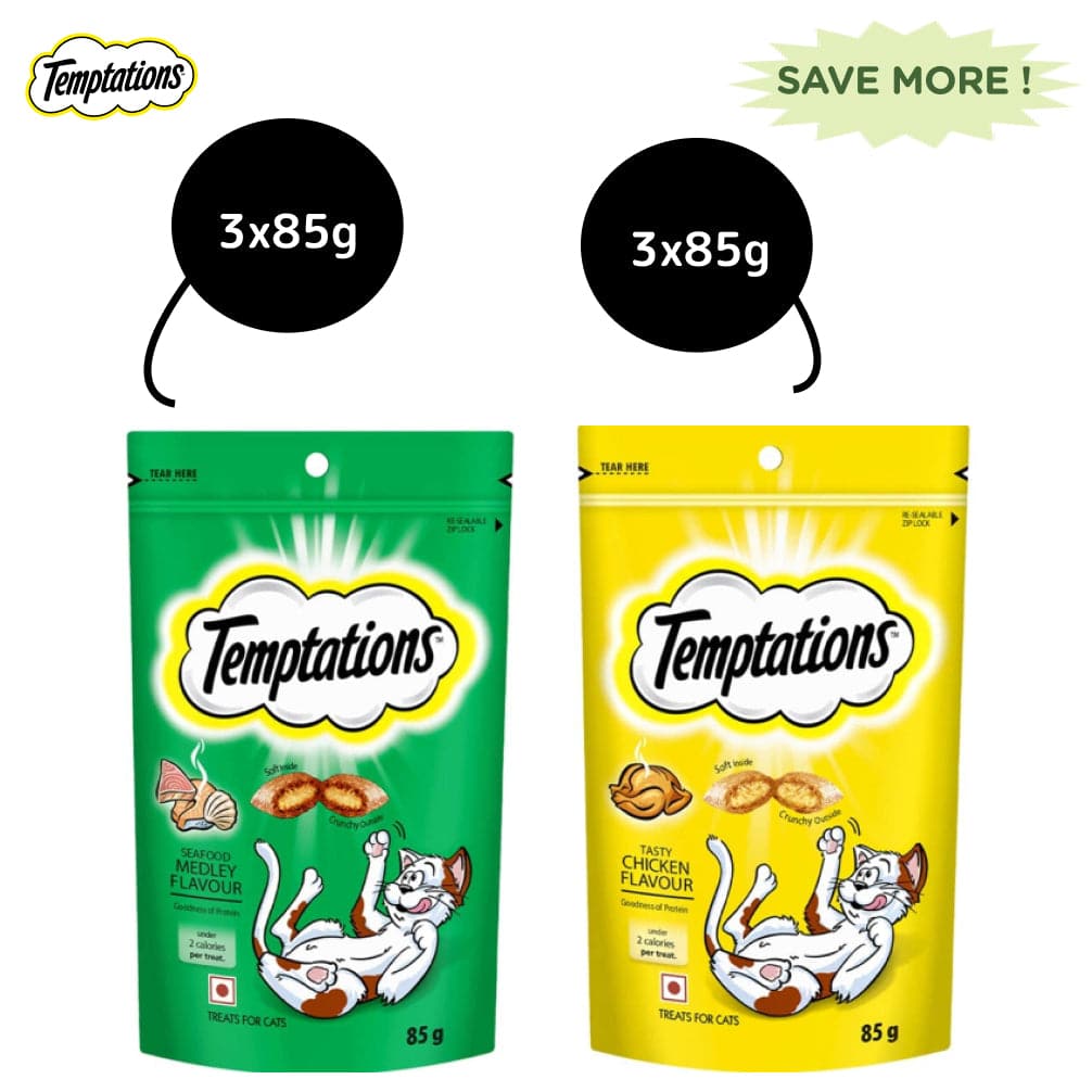 Temptations Tasty Chicken and Seafood Medley Flavour Cat Treats Combo — image 6