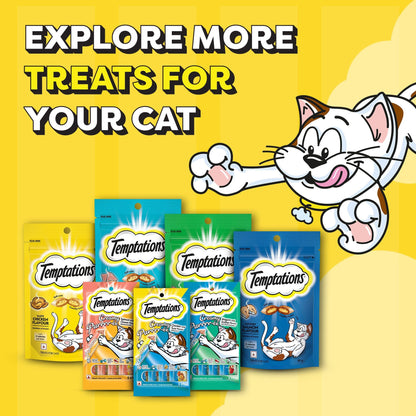 Temptations Creamy Purrrr ee Maguro & Scallop Cat Treats — detail shot