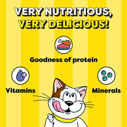 Temptations MixUps Chicken & Salmon Flavour Cat Treats — detail shot