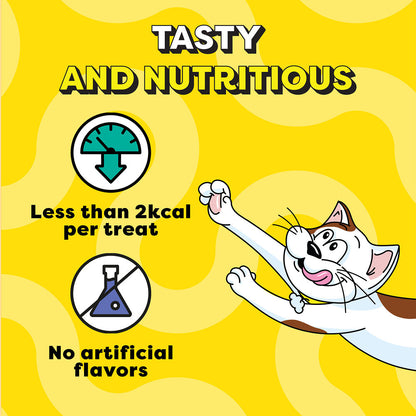 Temptations MixUps Chicken & Salmon Flavour Cat Treats — in use