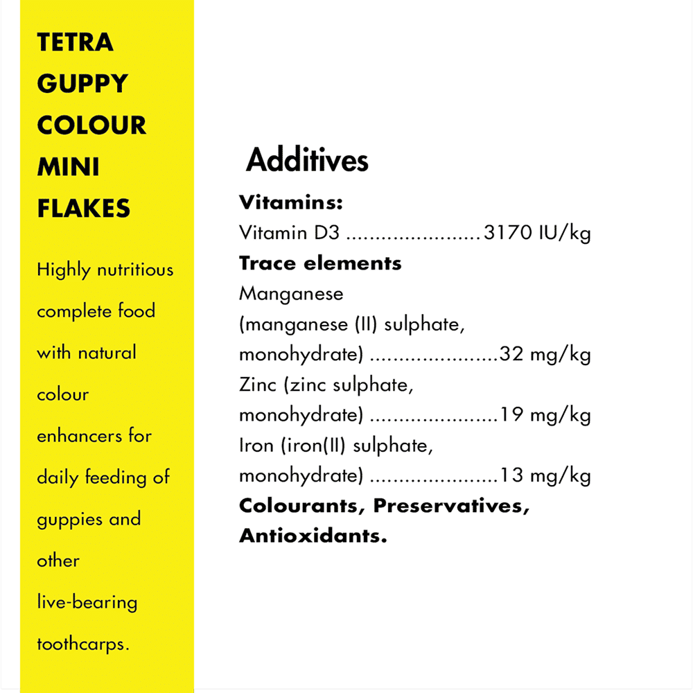 Tetra Guppy Colour Mini Flakes Fish Treat - Image 4