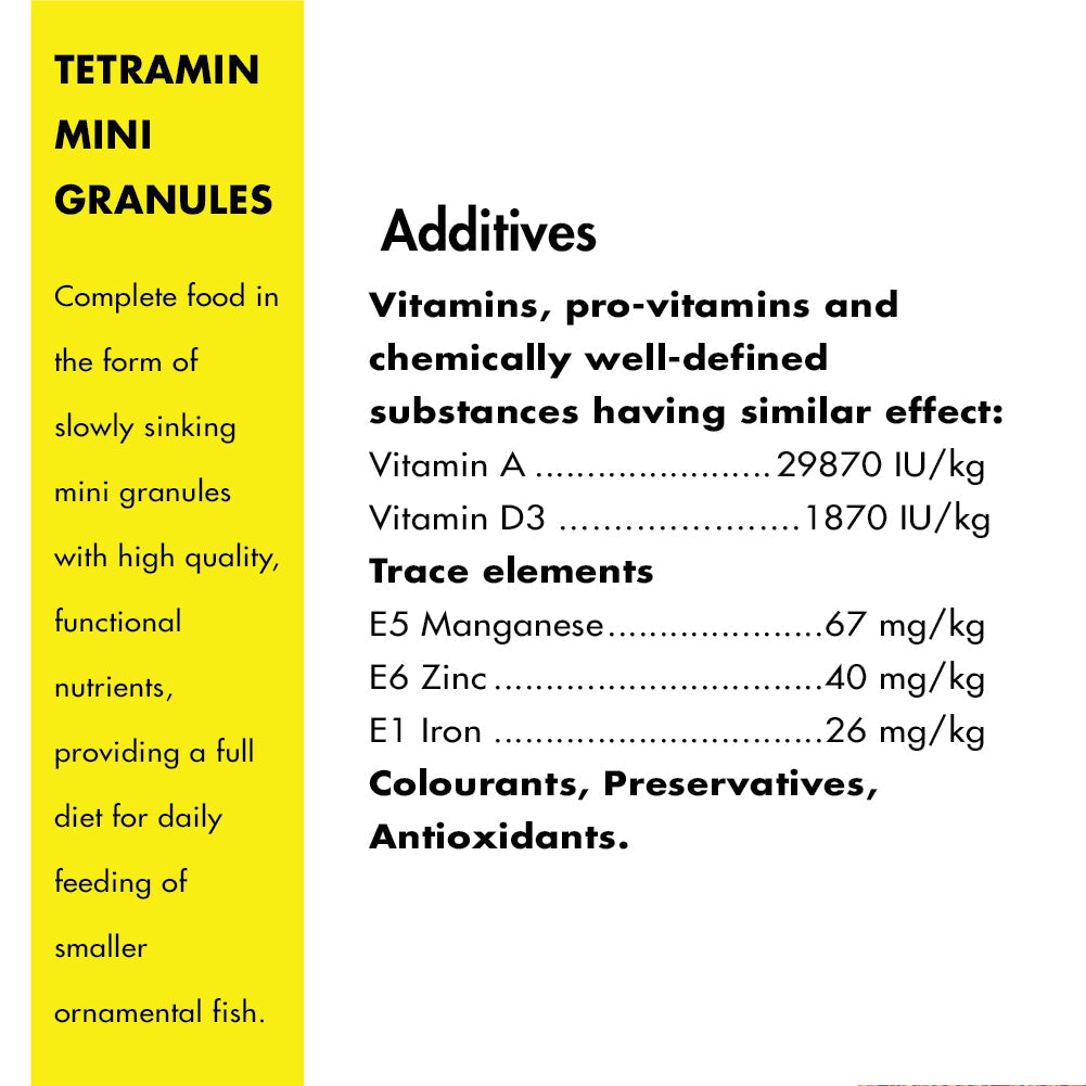 Tetra Tetramin Mini Granules Complete All Tropical Small Fish Food - Image 5