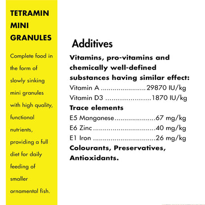 Tetra Tetramin Mini Granules Complete All Tropical Small Fish Food - Image 5