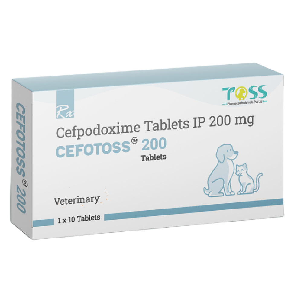 Tossvet Cefotoss 200Mg Tablets Cefpodoxime For Dogs And Cats