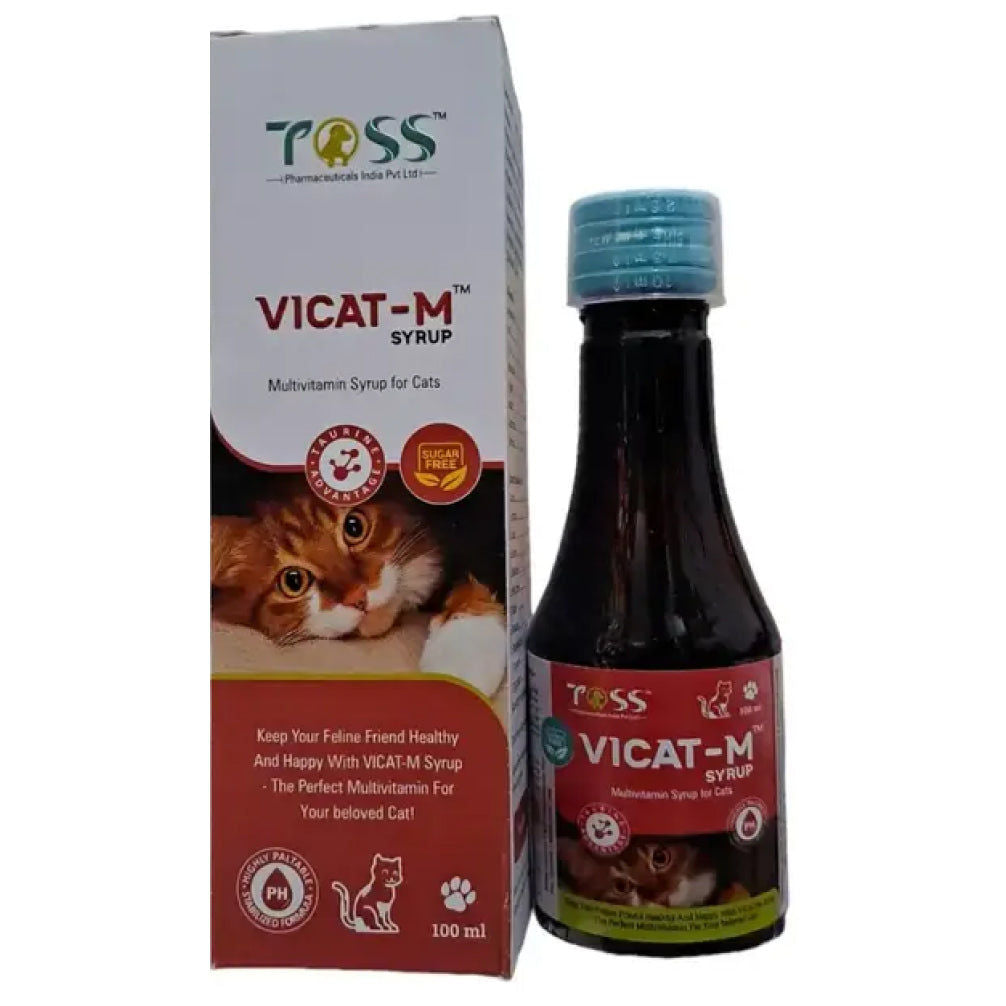 Tossvet Vicat M Syrup Multivitamin Mineral Supplement For Cats