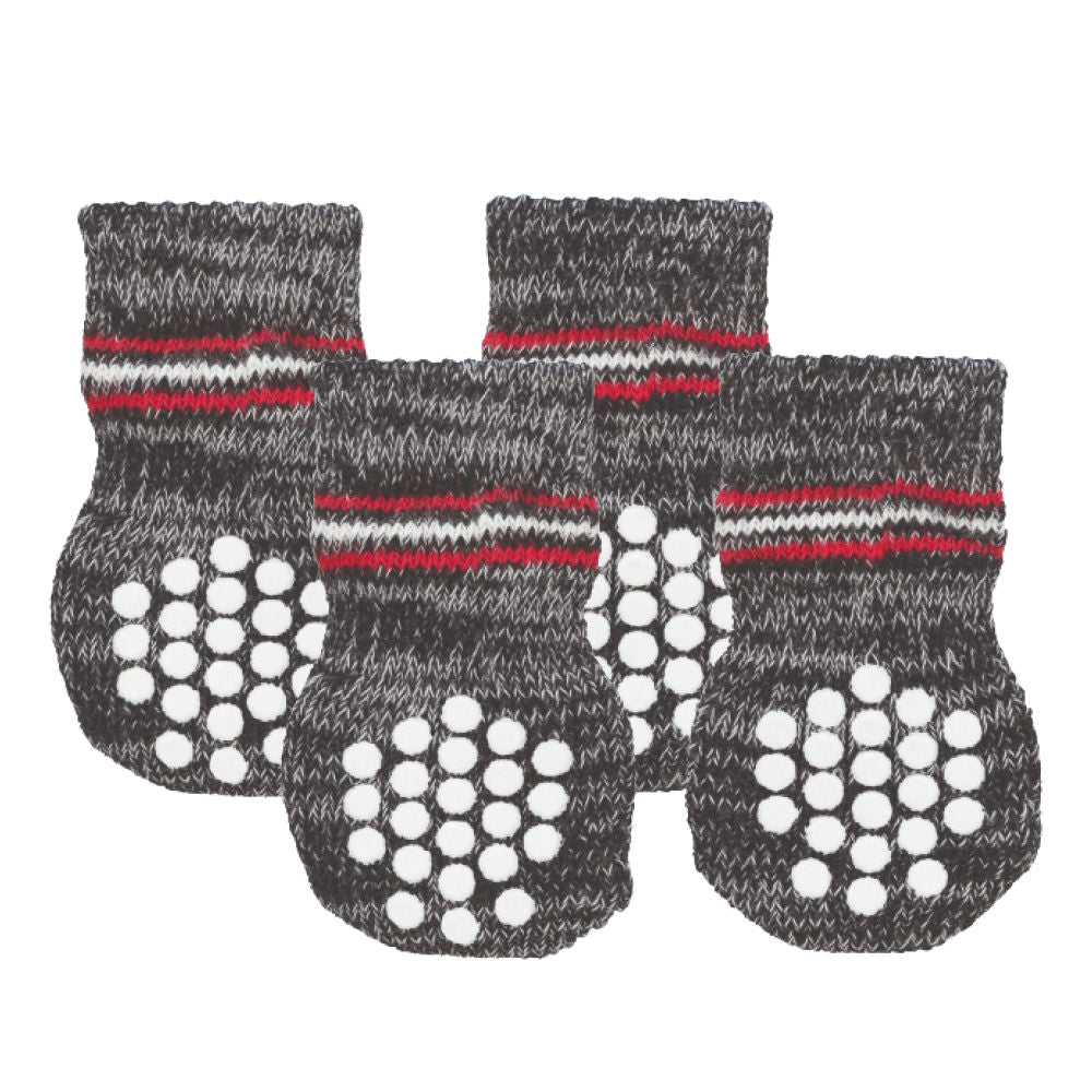 trixie-non-slip-socks-for-dogs-grey-set-of-4 S-M