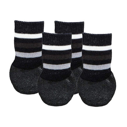 trixie-non-slip-with-all-round-rubber-coated-socks-for-dogs-black-set-of-4 M-L