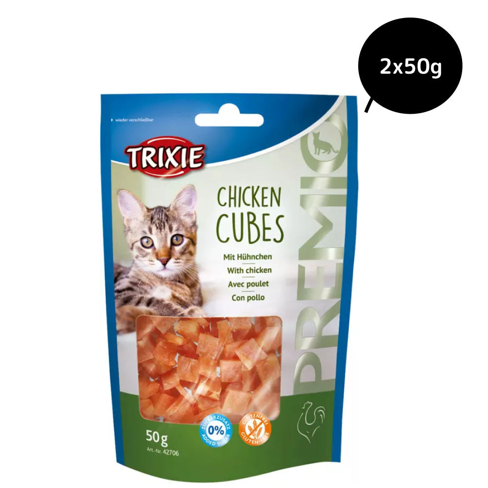 trixie-premio-chicken-cubes-cat-treats 2x50g