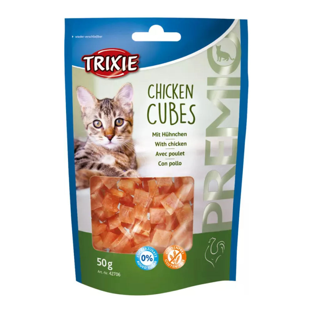trixie-premio-chicken-cubes-cat-treats 50g