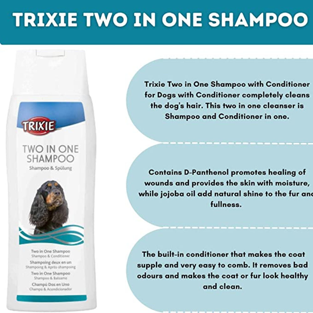 Trixie 2 in 1 Shampoo for Dogs — back view