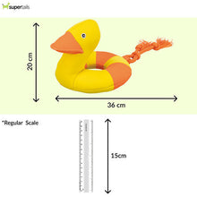 Trixie Aqua Duck On A Rope Toy For Dogs Yellow - Image 2