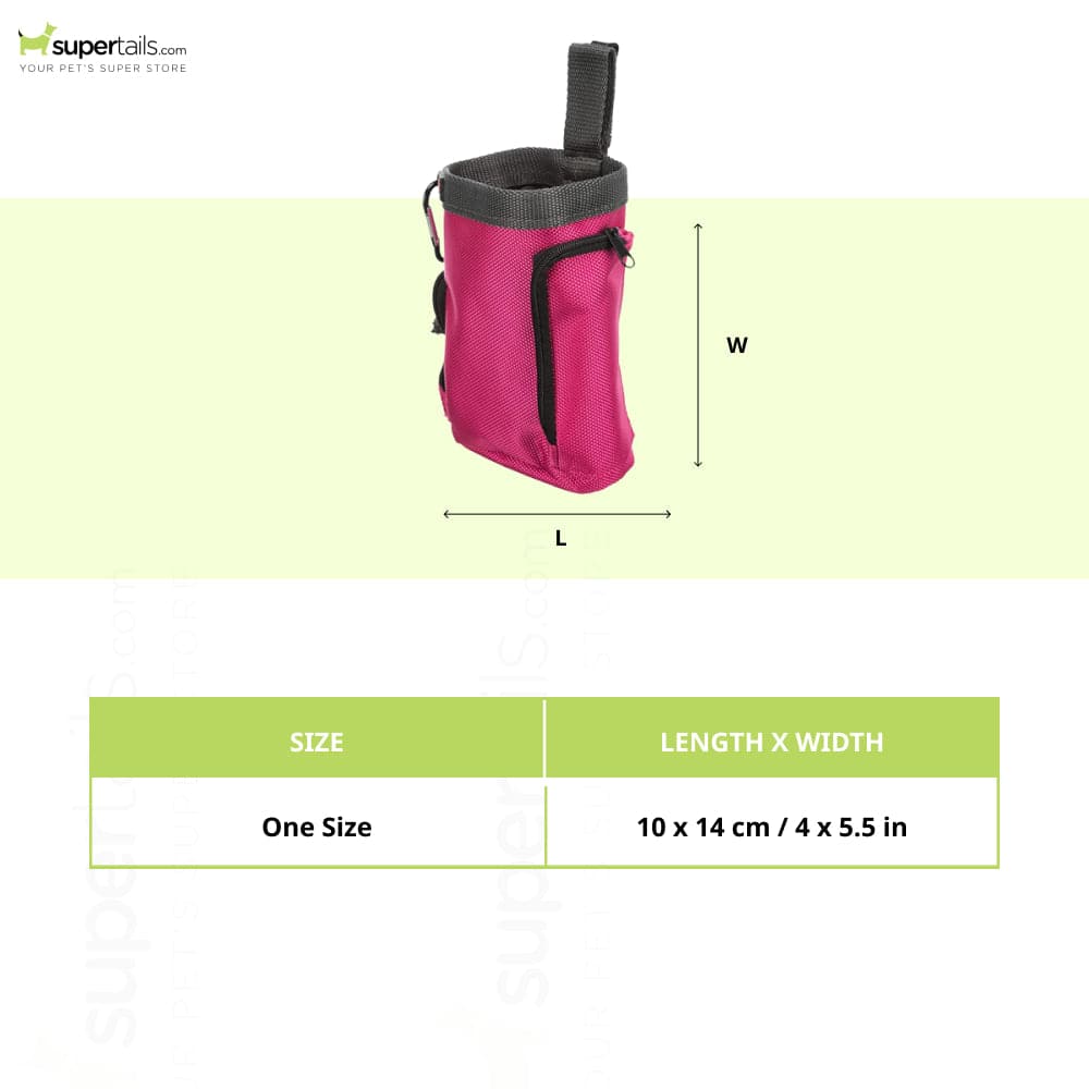 Trixie Baggy 2 in1 Snack Bag for Dogs and Cats — side view