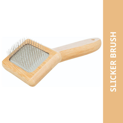 Trixie Bamboo Slicker Brush For Dogs