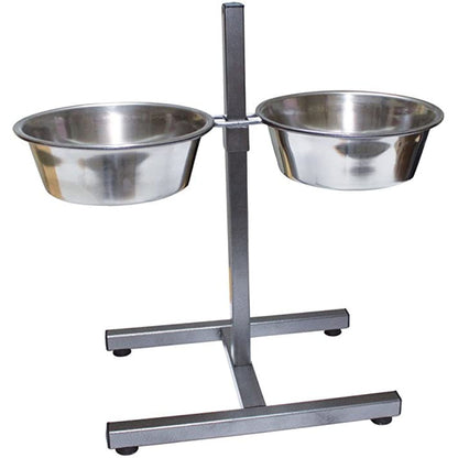 Trixie Bar Stainless Steel Bowl for Dogs — side view