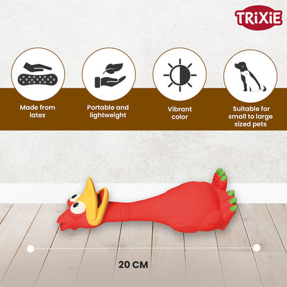 Trixie Bird Latex Interactive chew Toy for Dogs — back view