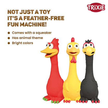 Trixie Bird Latex Interactive chew Toy for Dogs — detail shot