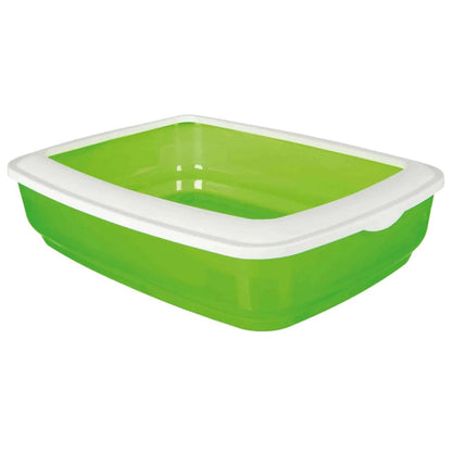 Trixie Brisko Litter Tray With Rim For Cats Green