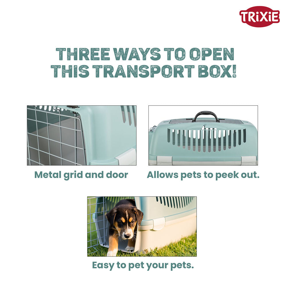 Trixie Capri 3 Open Top Carrier for Dogs and Cats — side view