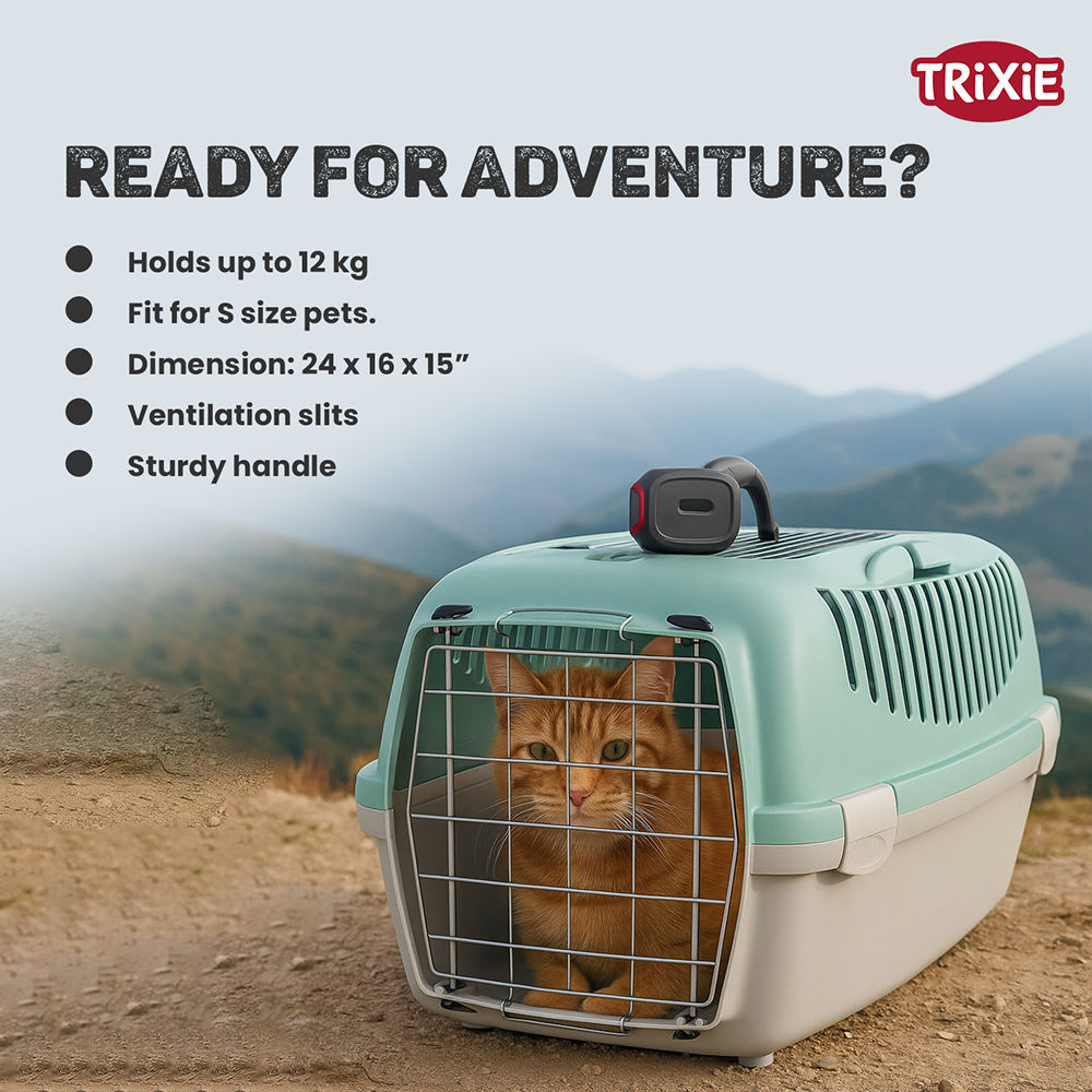 Trixie Capri 3 Open Top Carrier for Dogs and Cats — back view