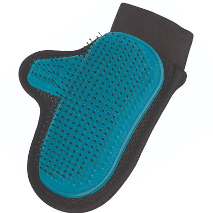Trixie Coat Care Glove Wire Bristles with Tips for Dogs — side view