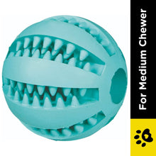 Trixie Denta Fun Ball Mint Flavour Natural Rubber Toy For Dogs - Image 2
