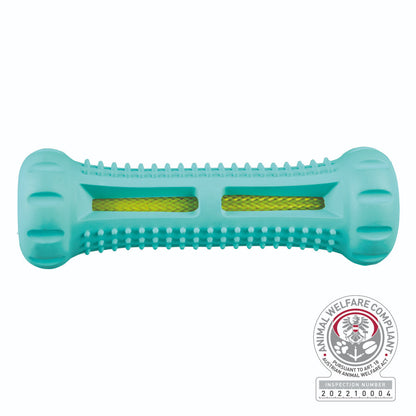 Trixie Denta Mint Flavour Natural Rubber Fun Bone Toy for Dogs — side view