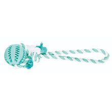 Trixie Denta Playing Rope With Fun Ball Mint Flavour Natural Rubber Toy For Dogs - Image 2