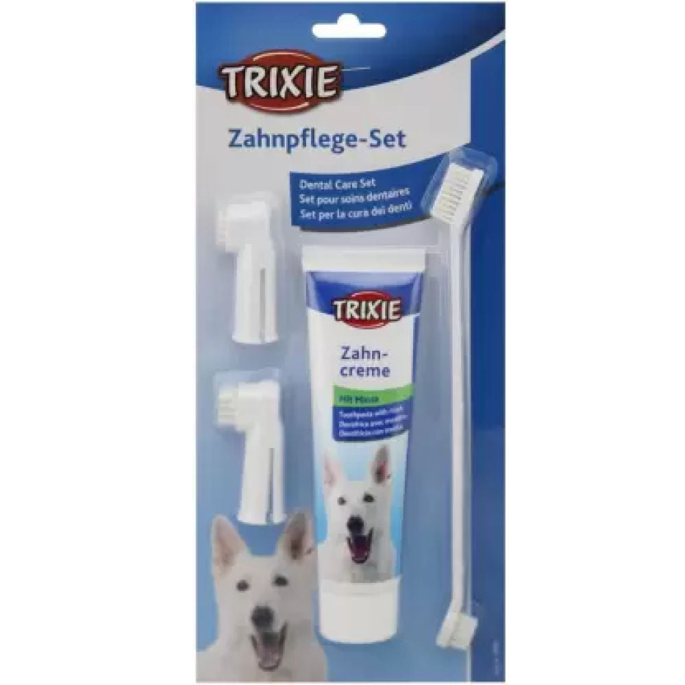 Trixie Dental Hygiene Kit for Dogs — side view