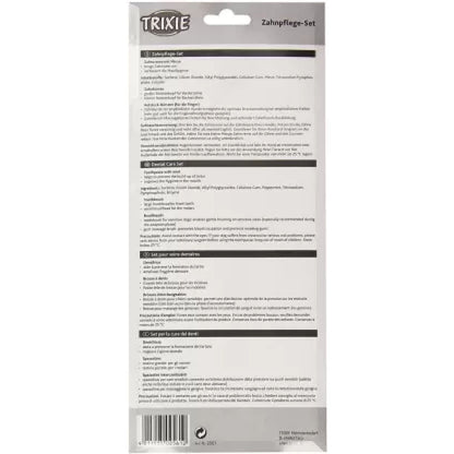 Trixie Dental Hygiene Kit for Dogs — back view