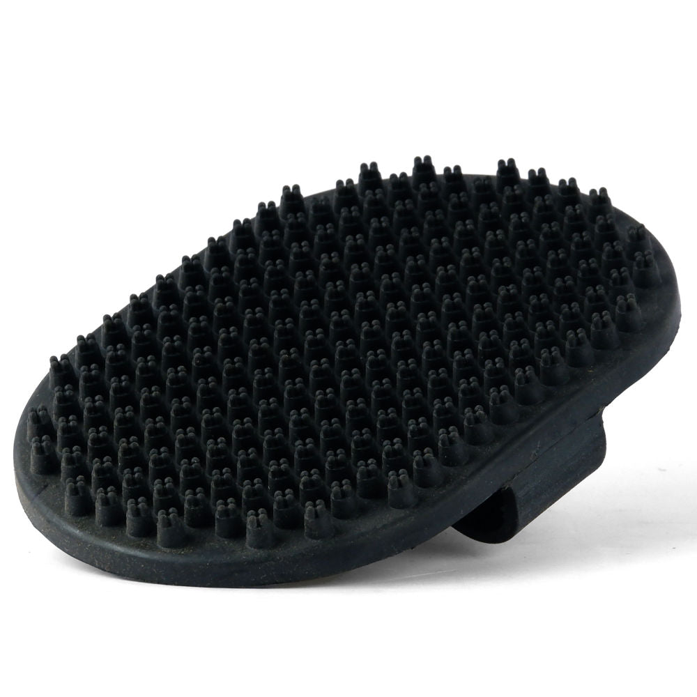 Trixie Deshedding Rubber Massage Care Brush for Dogs and Cats — side view