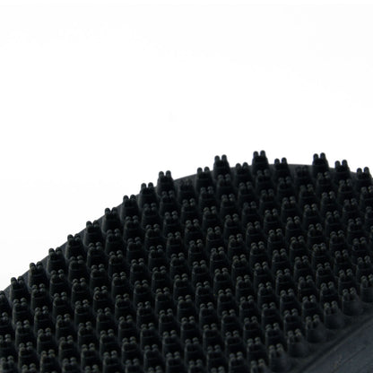 Trixie Deshedding Rubber Massage Care Brush for Dogs and Cats — in use